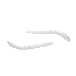 Libra Lures fatty d"worm 55mm 001 white no taste