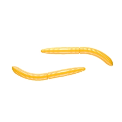 Libra Lures fatty d"worm 65mm 008 dark yellow