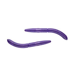 Libra Lures fatty d"worm 65mm 020 purple with ser