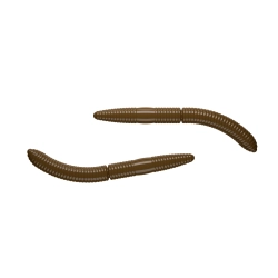 Libra Lures fatty d"worm 65mm 038 brown no taste