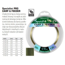 Dragon Żyłka specjalist pro carp&feeder 0,18 300m