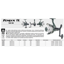 Konger Kołowrotek Torix FX 120 RD