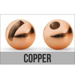 Traper Tungsten Bead Slotted 4,0mm Copper